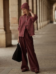 Varley Red Patricia Rib Cardigan - Image 3 of 11