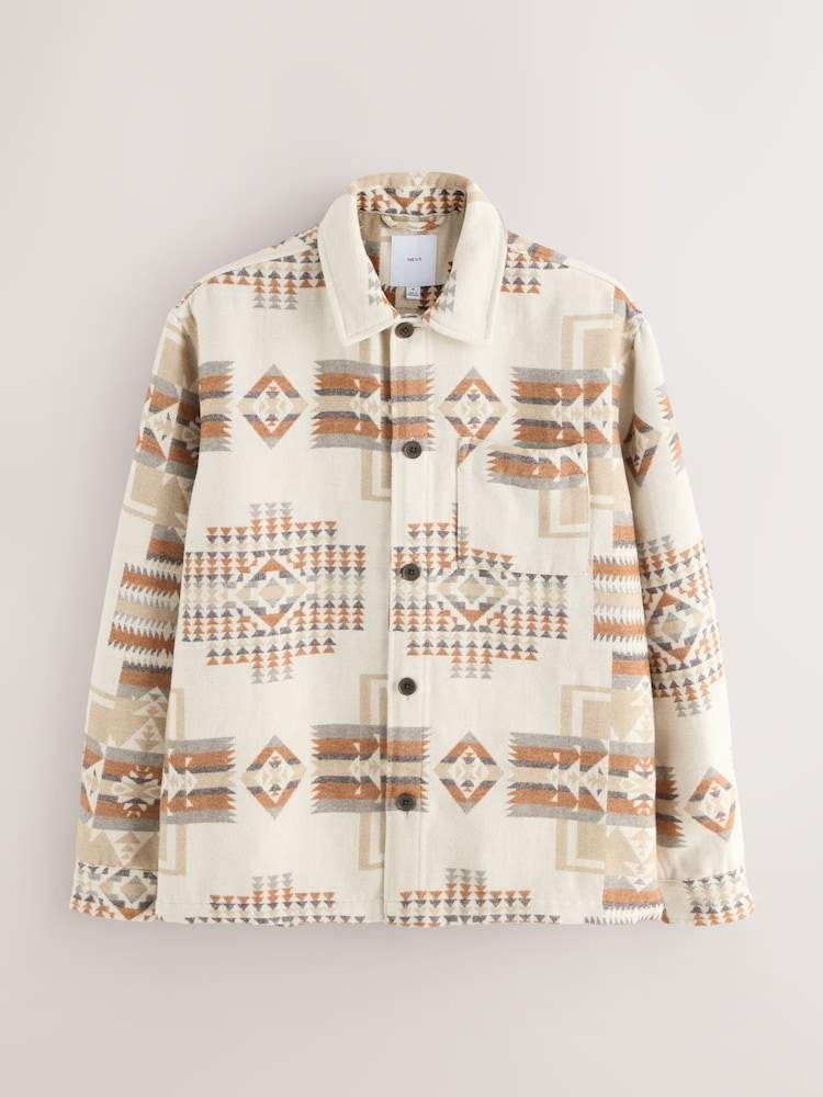 Ecru Navajo Style Shacket - Image 1 of 4