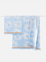 Marimekko Blue Rakastaa Ei Hamam Towel - Image 1 of 4