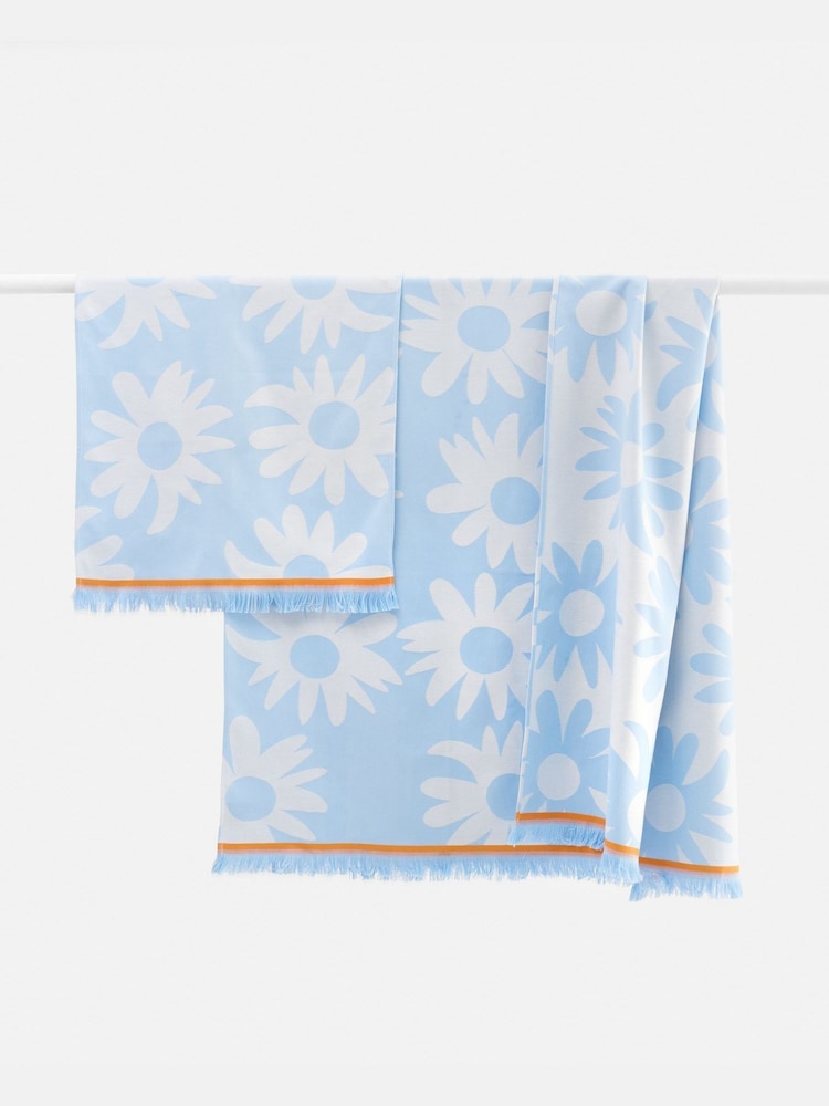 Marimekko Blue Rakastaa Ei Hamam Towel - Image 1 of 4