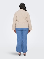 ONLY Curve Natural Light Short Trenchcoat - Image 3 of 7