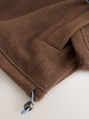 Chocolate New York Half Zip Fleece Jumper - Image 3 of 4