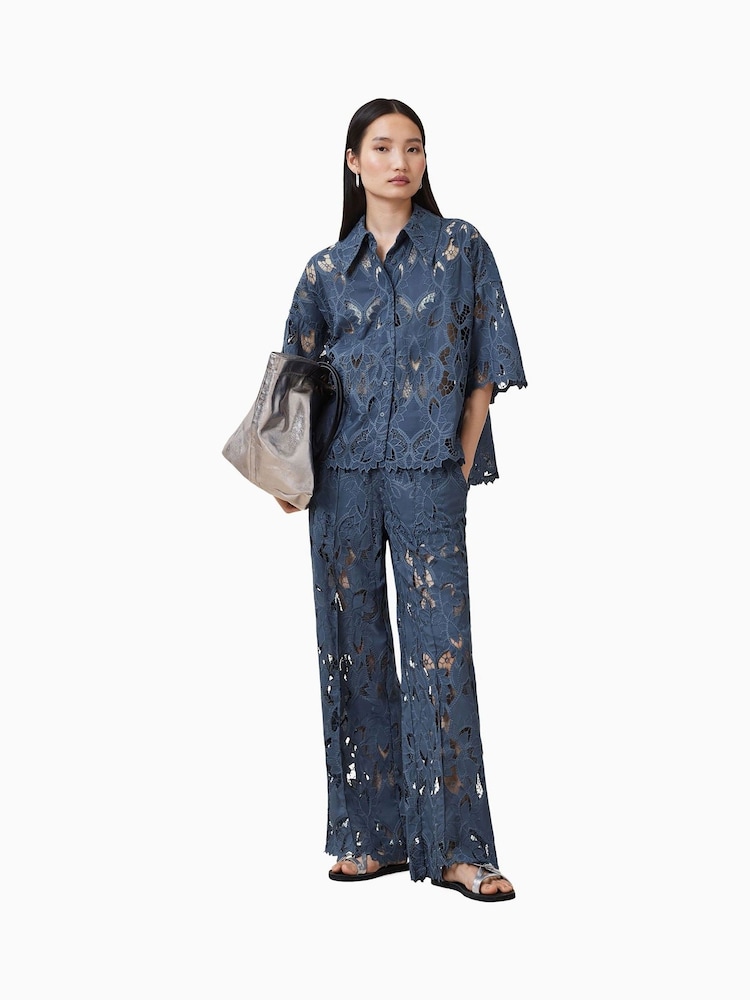 Azul - Pantalones adornados Charli de AllSaints - Imagen 1 de 8