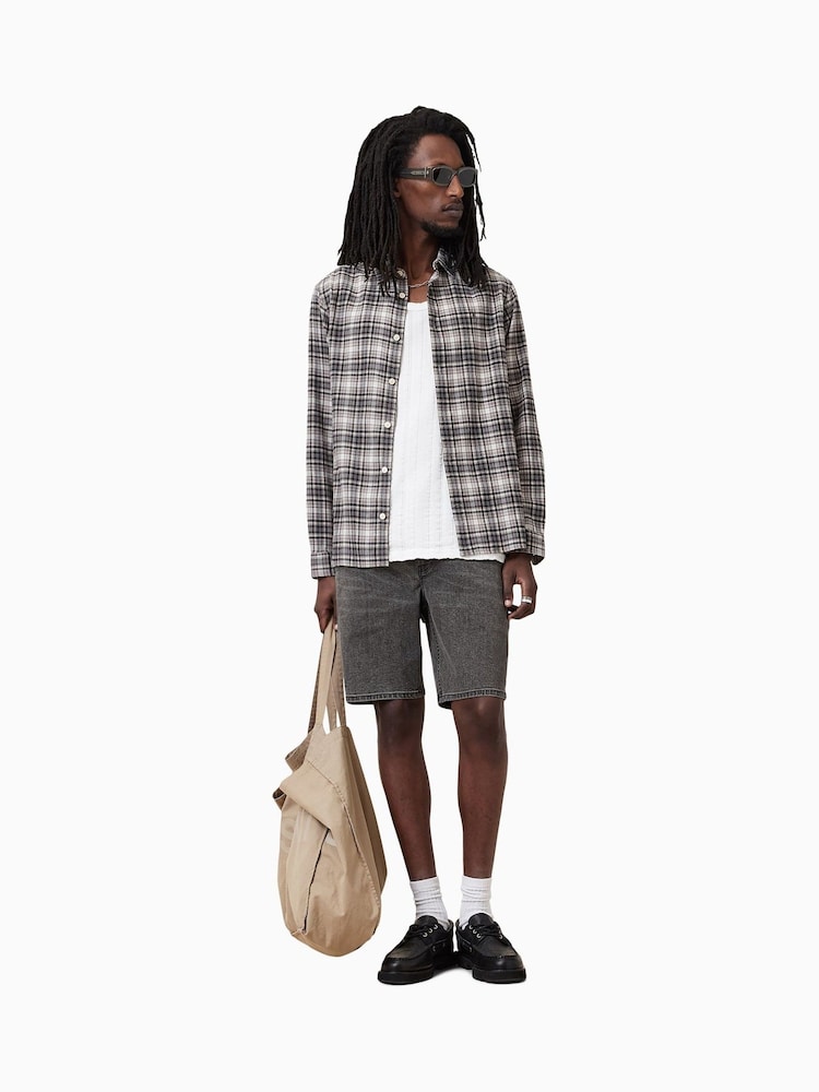 AllSaints Black Switch Shorts - Image 1 of 8