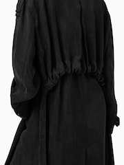 AllSaints Black Linnie Trench Coat - Image 10 of 11