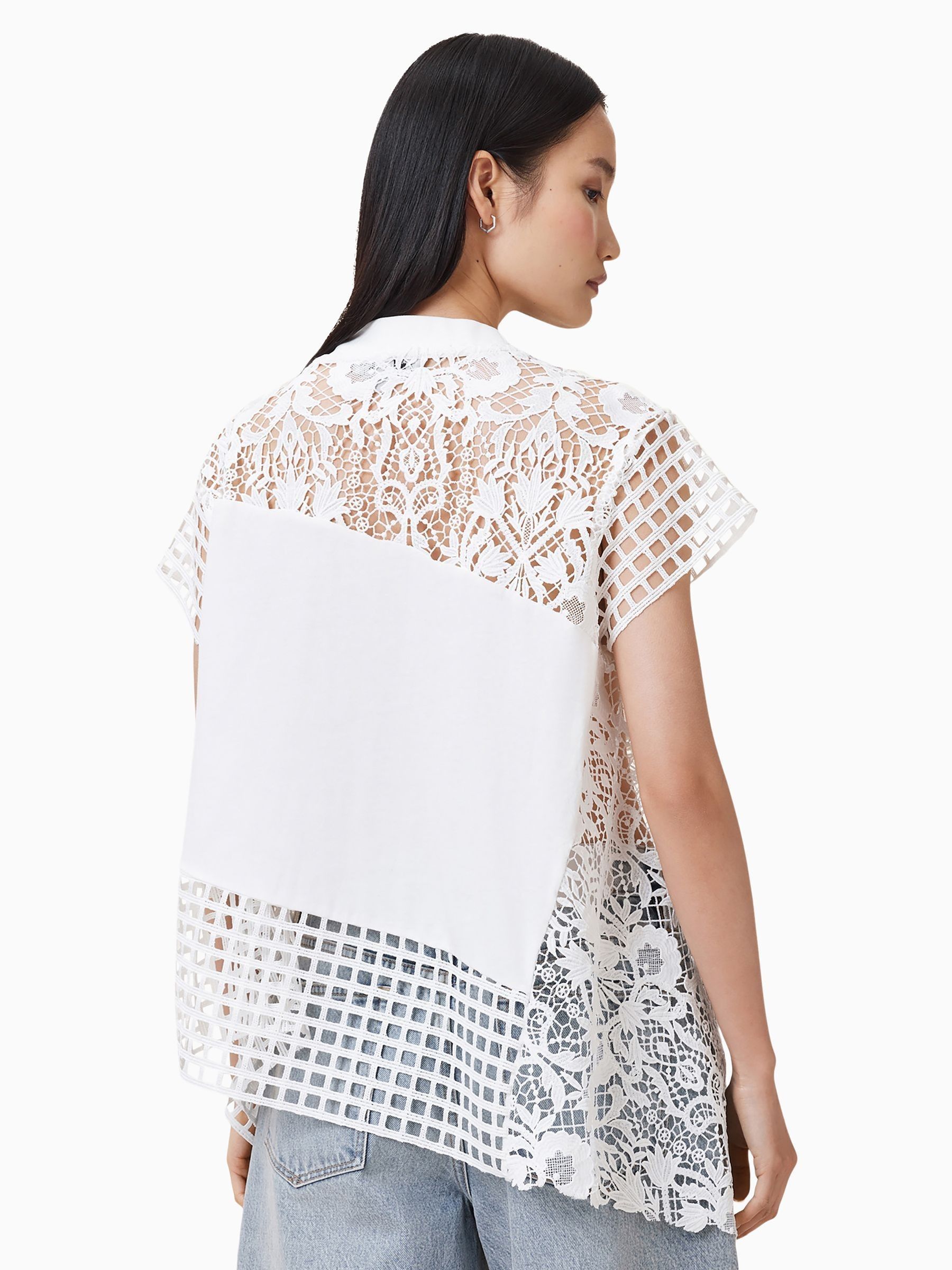 Buy AllSaints White Zala Crochet Top from the Next UK online shop