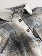 Black/White Check Polar Fleece Shacket - Image 8 of 8
