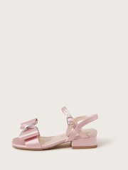 Monsoon Pink Diamante Bow Satin Heels - Image 1 of 3