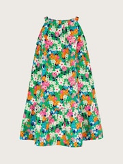 Monsoon Green Ditsy Floral Print Swing Dress - Image 3 of 4