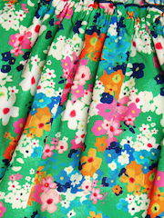 Monsoon Green Ditsy Floral Print Swing Dress - Image 4 of 4
