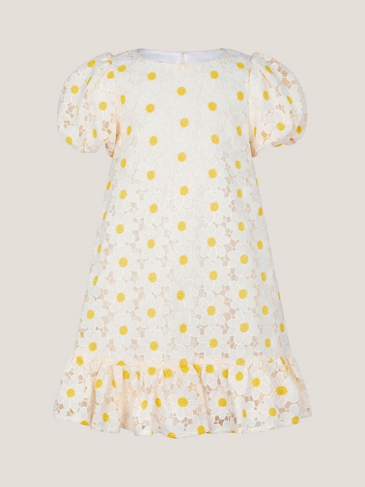 Monsoon Zaria Swing-Kleid mit Gänseblümchen und Spitze - Bild 1 von 3 Monsoon Zaria Swing-Kleid mit Gänseblümchen und Spitze - Bild 1 von 3