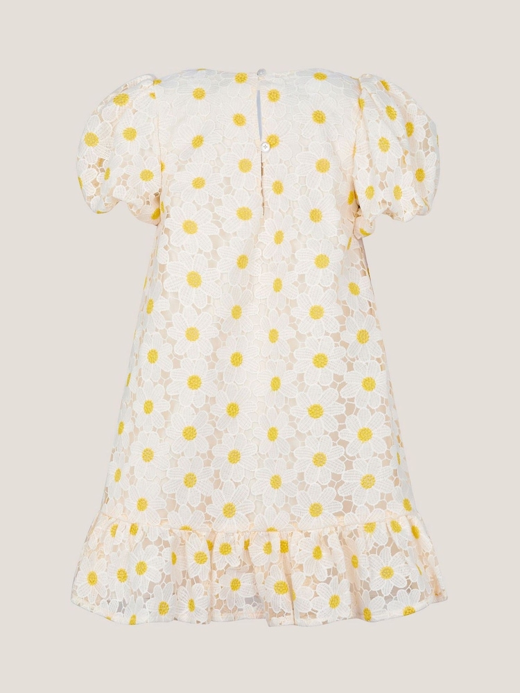 Monsoon Natural Zaria Daisy Lace Swing Dress - Image 2 of 3