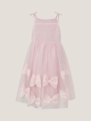 Monsoon Pink Irene Bow Tulle Party Dress - Image 3 of 3