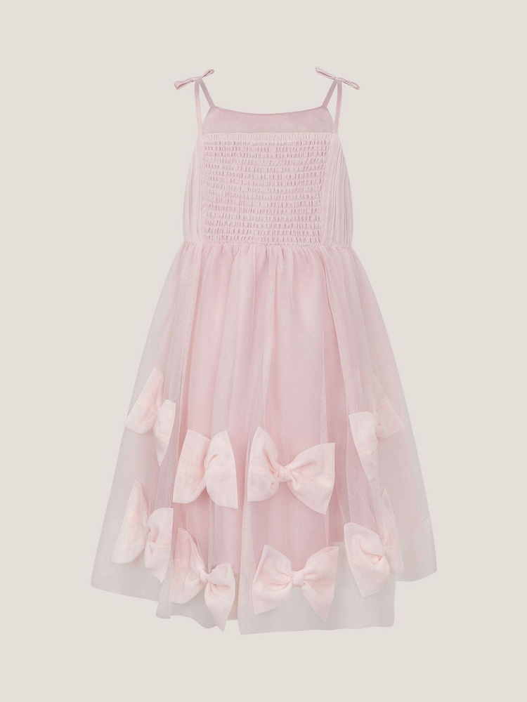 Monsoon Pink Irene Bow Tulle Party Dress - Image 3 of 3