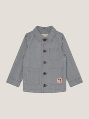 Monsoon Grey Pinstripe Shacket - Image 1 of 3