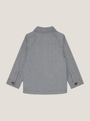 Monsoon Grey Pinstripe Shacket - Image 2 of 3