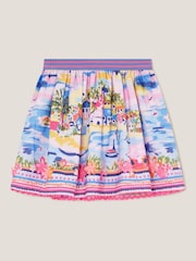 Monsoon Purple Resort Scene Skirt - Image 1 of 3