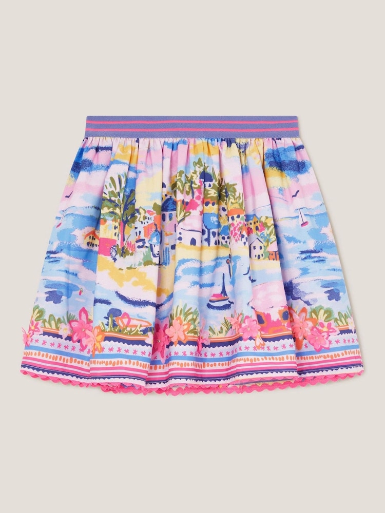 Monsoon Purple Resort Scene Skirt - Image 2 of 3