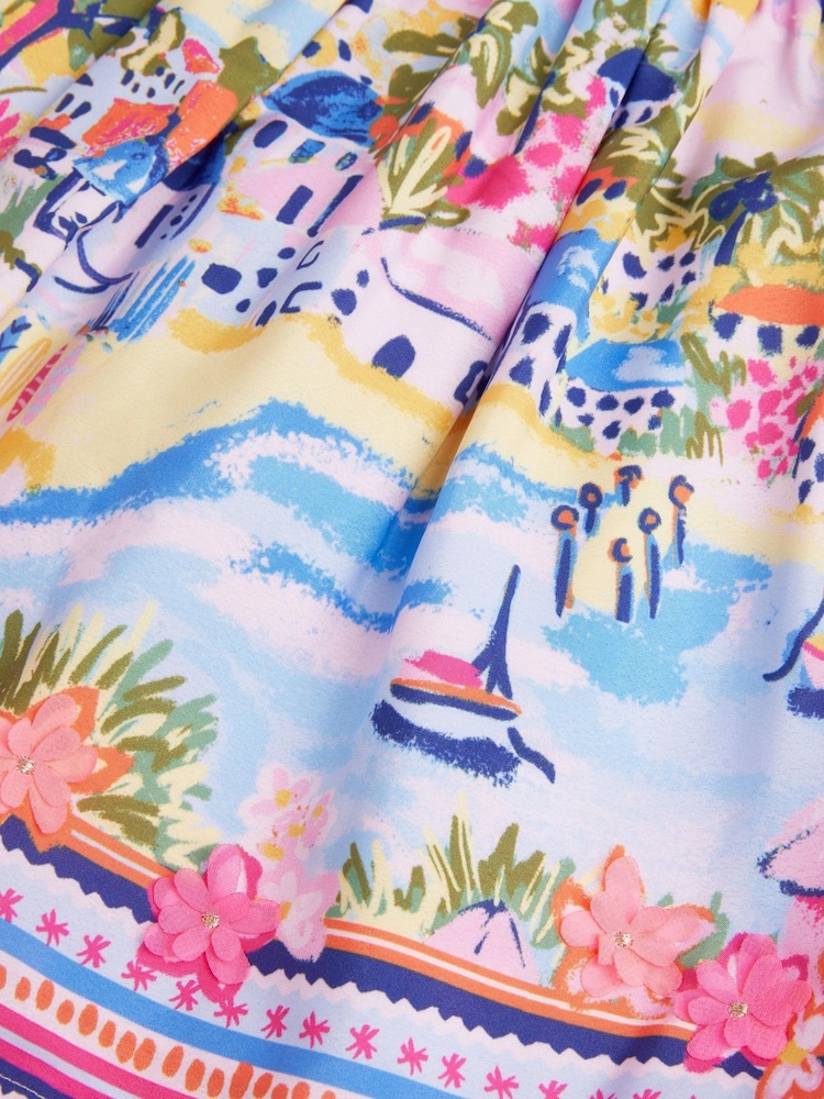 Monsoon Purple Resort Scene Skirt - Image 3 of 3