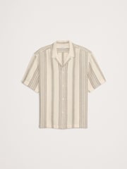 Banana Republic рубашка в полоску из хлопка и льна - Изображение 5 из 5