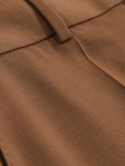 Reiss Tan Solene Wool Blend Wide Leg Suit Trousers - Image 7 of 7