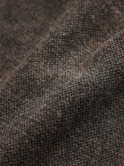 Brown Smart Textured Chore Jacket With Wool - Image 8 of 8