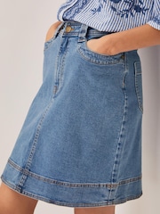 Monsoon Cecelia Denim Mini Skirt - Image 2 of 4