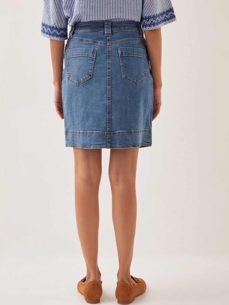 Monsoon Cecelia Denim Mini Skirt - Image 4 of 4