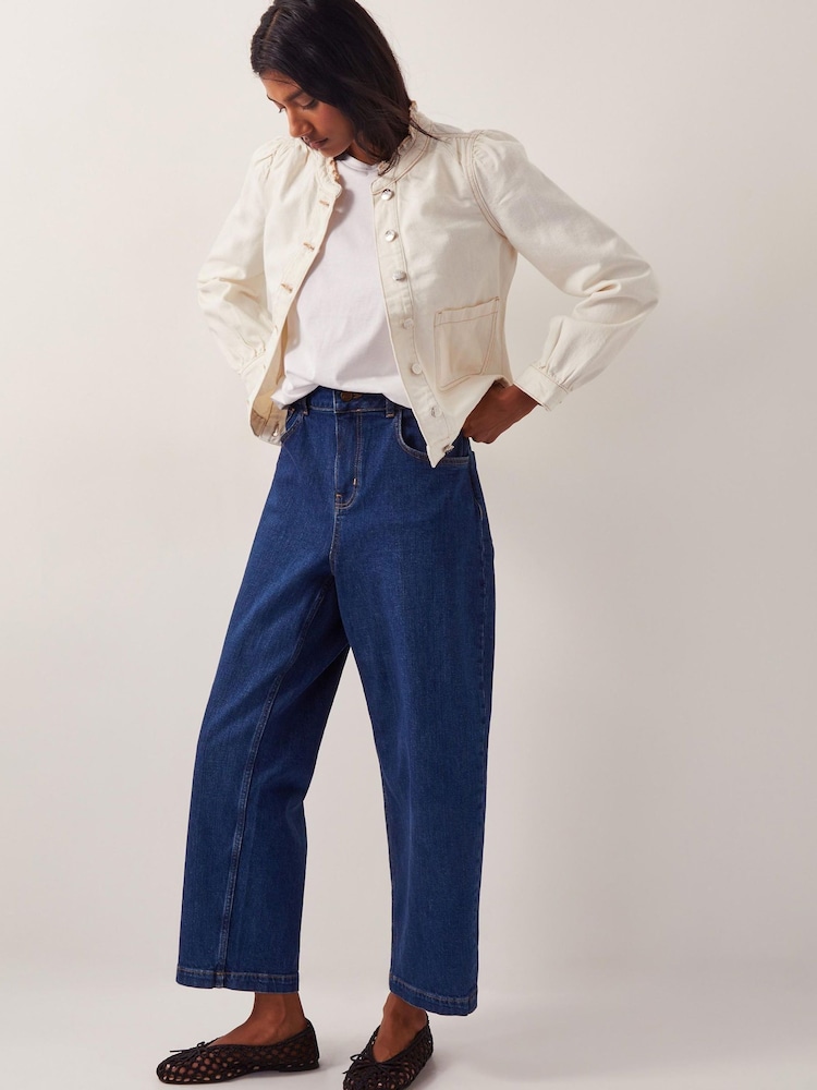 Denim Jachetă cu volane Monsoon Louisa - Image 2 of 6