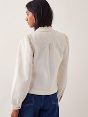 Denim Jachetă cu volane Monsoon Louisa - Image 3 of 6