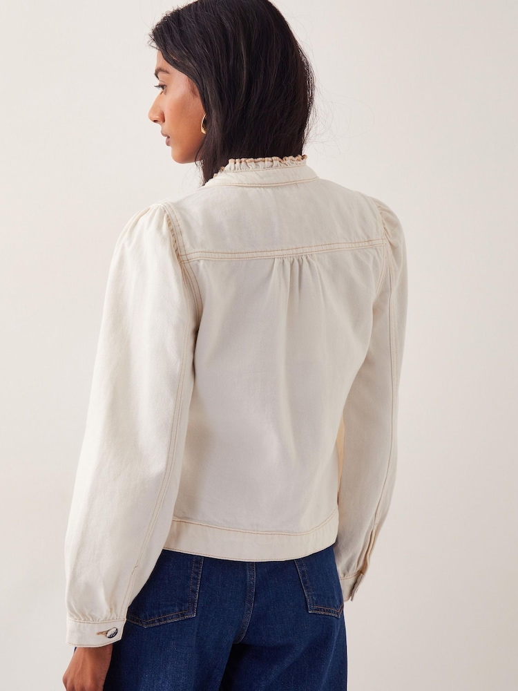 Denim Jachetă cu volane Monsoon Louisa - Image 3 of 6