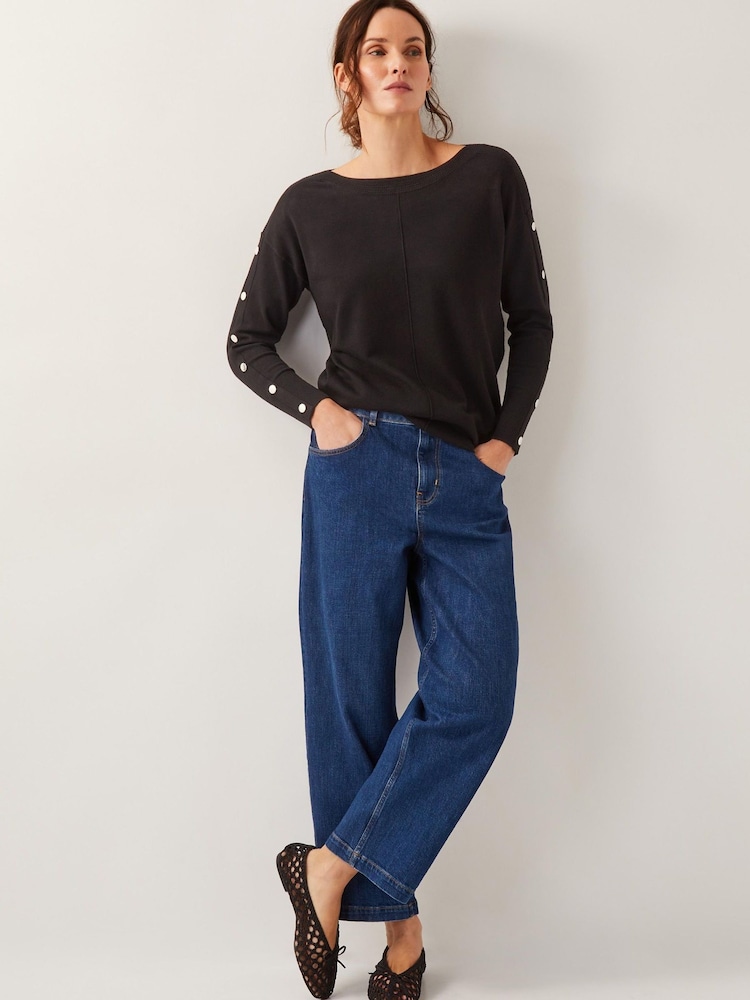 Monsoon Black Bria Batwing Sweater - Image 2 of 4