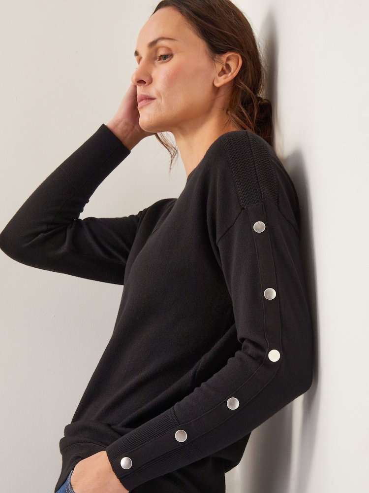 Monsoon Black Bria Batwing Sweater - Image 4 of 4