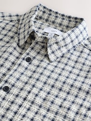 Ecru Twin Pocket Long Sleeve Check Shirt - Image 14 of 15