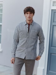 Ecru Twin Pocket Long Sleeve Check Shirt - Image 2 of 15