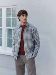 Ecru Twin Pocket Long Sleeve Check Shirt - Image 6 of 15