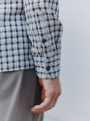Ecru Twin Pocket Long Sleeve Check Shirt - Image 7 of 15