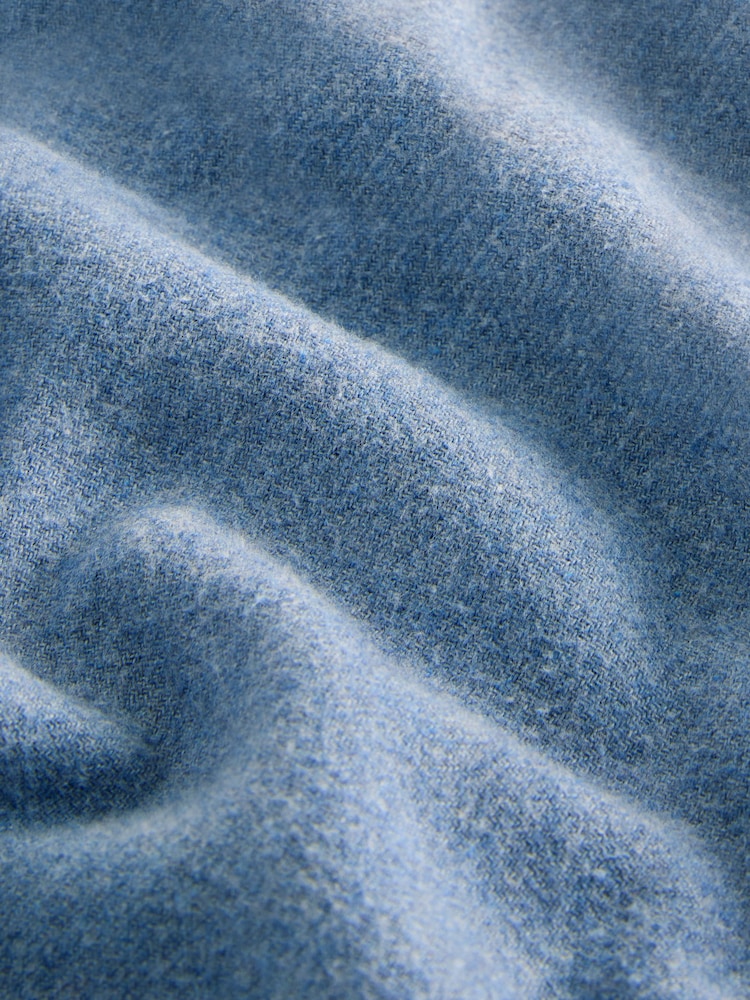 Blue Italian Fabric Soft Touch Signature Long Sleeve Shirt - Image 7 of 7 Blue Italian Fabric Soft Touch Signature Long Sleeve Shirt - Image 7 of 7