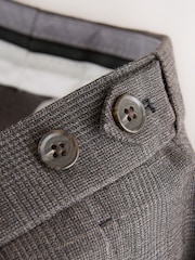 Brown Signature Smart Check Trousers With Wool - Image 12 of 12