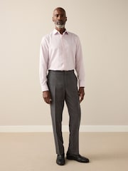 Brown Signature Smart Check Trousers With Wool - Image 2 of 12