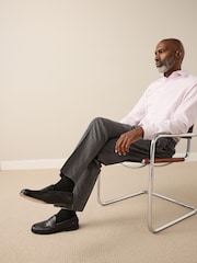 Brown Signature Smart Check Trousers With Wool - Image 4 of 12