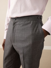 Brown Signature Smart Check Trousers With Wool - Image 5 of 12