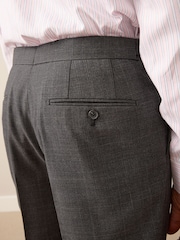 Brown Signature Smart Check Trousers With Wool - Image 6 of 12