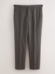 Brown Signature Smart Check Trousers With Wool - Image 8 of 12