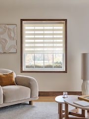 Natural Ready Made Day and Night Zebra Roller Blind - Image 1 of 7