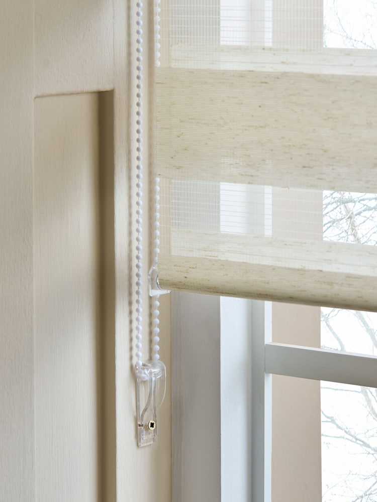 Natural Ready Made Day and Night Zebra Roller Blind - Image 7 of 7