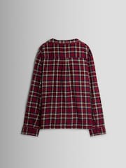 JoJo Maman Bébé Red Mens Classic Check Christmas Pyjamas Set - Image 3 of 6