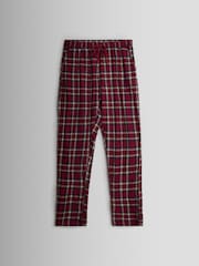 JoJo Maman Bébé Red Mens Classic Check Christmas Pyjamas Set - Image 4 of 6
