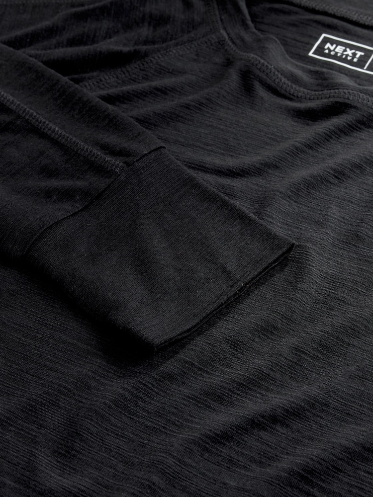 Black Active Lightweight Long Sleeve Sports Top - Image 9 of 9 Black Active Lightweight Long Sleeve Sports Top - Image 9 of 9