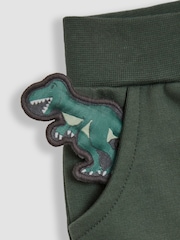 JoJo Maman Bébé Khaki Green Roar Appliqué Joggers - Image 2 of 4